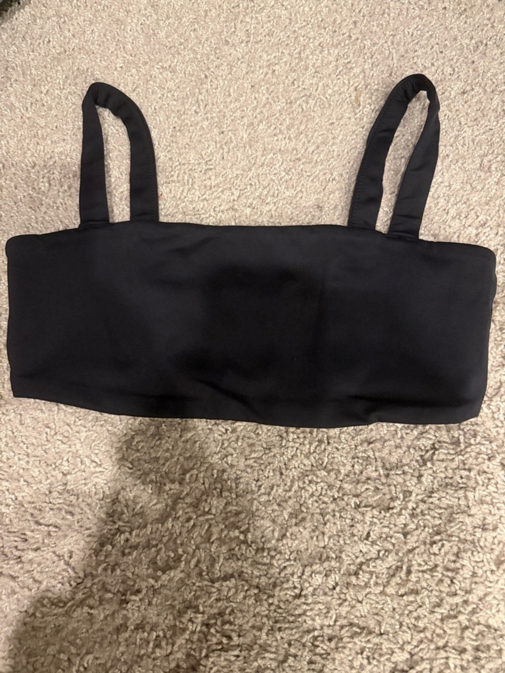 Vuori Black Strappy Sports Bra